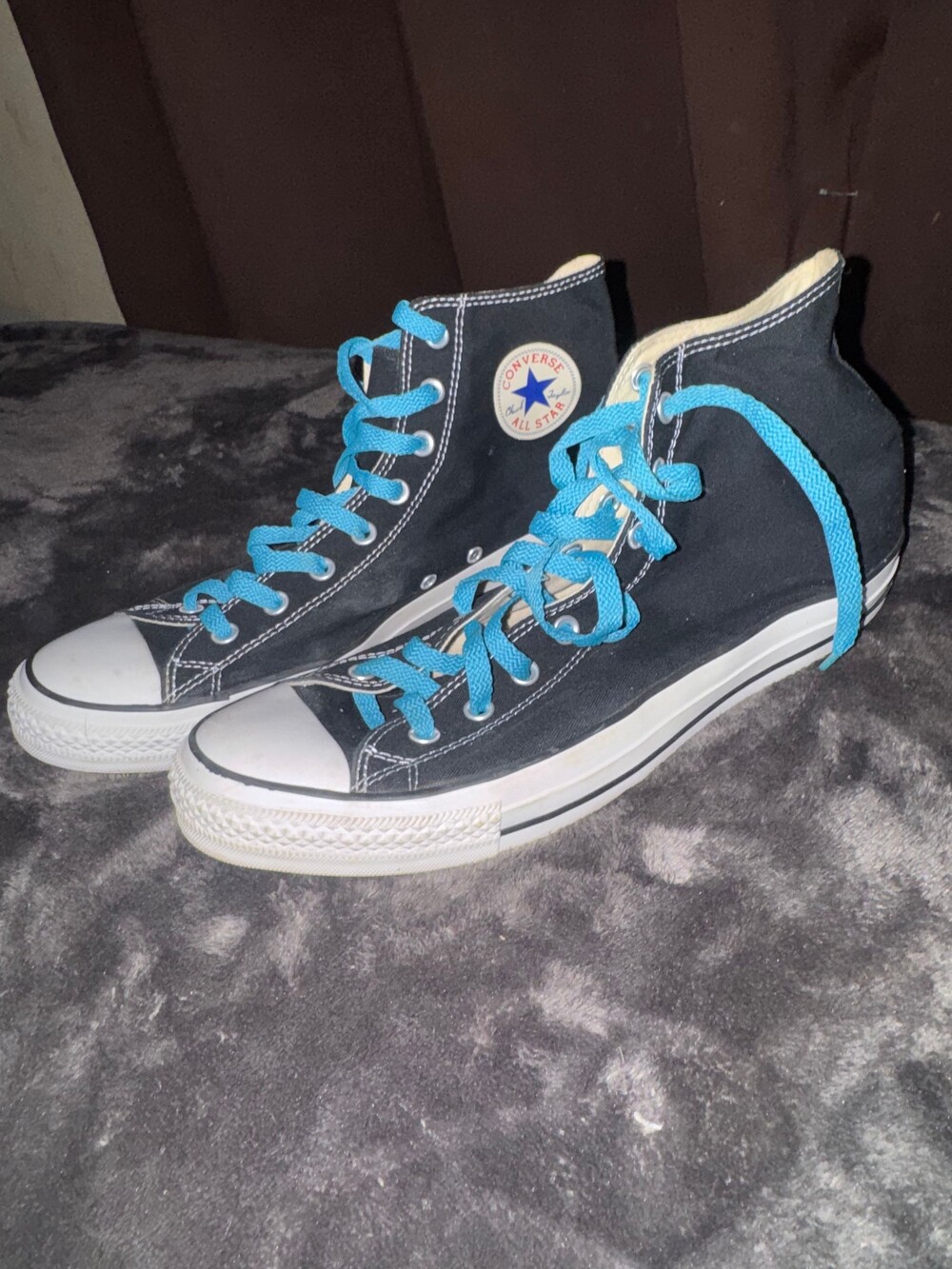 Converse All Star High Top Sneakers Size 13 Black Canvas Shoes